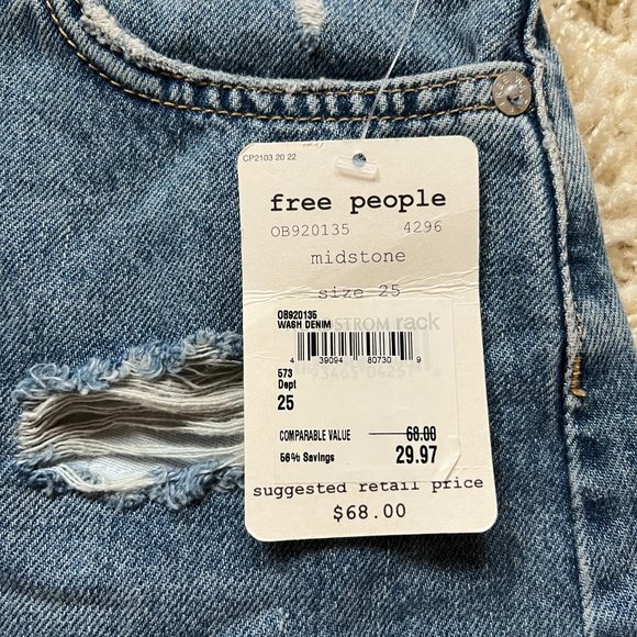 Free People Denim Skirt NWT - Picture 3 of 3